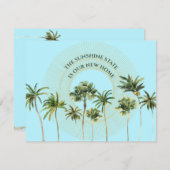 Neue Adresse Florida Palm Trees Moving Ankündigung (Vorne/Hinten)