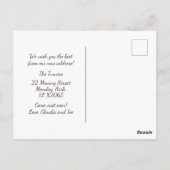 Neue Adresse Frohe Weihnachts-bewegende Ankündigun Postkarte (Rückseite)