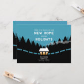 Neue Adresse für das Ferienhaus im Wald Karte (Vorderseite/Rückseite Beispiel)