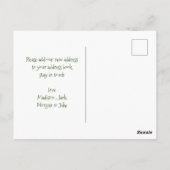 Neue Adresse für Feiertage | Retro Christmas Postkarte (Rückseite)