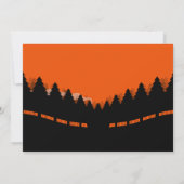 Neue Adresse für Ferien mit Retro-Kiefern Karte (Rückseite)