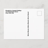 Neue Adresse Hinzufügen einer benutzerdefinierten Postkarte (Rückseite)