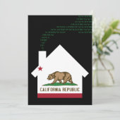 neue Adresse in Kalifornien Ankündigung (Stehend Vorderseite)