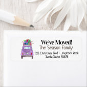 Neue Adresse Lila Fiat 500 mit Weihnachtsgeschenke (Insitu)