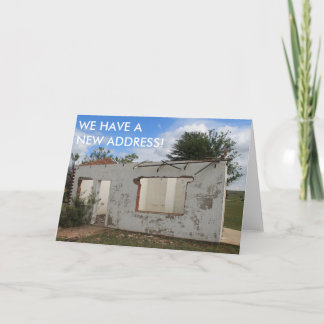 Neue Adresse lustig, die wir verschoben haben Ankündigung