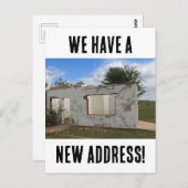 Neue Adresse lustig, die wir verschoben haben Postkarte (Vorne/Hinten)