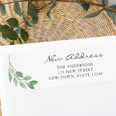 Neue Adresse Minimalistische Grünflächen Rücksende