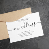 Neue Adresse modern wir bewegen sich Ankündigung