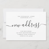 Neue Adresse modern wir bewegen sich Ankündigung (Vorderseite)