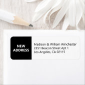 Neue Adresse Moderne, fett schwarz und weiß gemach (Insitu)