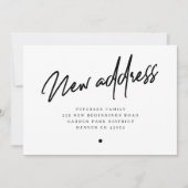 Neue Adresse moderne Skripte bewegen Ankündigung (Vorderseite)