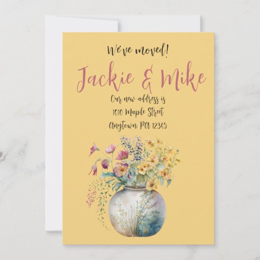 Neue Adresse, neue Zuhause, Ankündigung der Erwärm (Vorderseite)