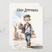 Neue Adresse Neue Zuhause-Moving-Ankündigung (Vorne/Hinten)