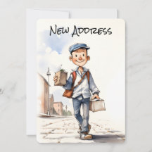 Neue Adresse Neue Zuhause-Moving-Ankündigung