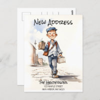 Neue Adresse Neue Zuhause-Moving-Ankündigung