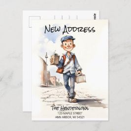 Neue Adresse Neue Zuhause-Moving-Ankündigung Postkarte