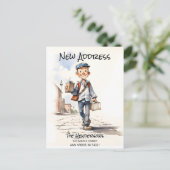 Neue Adresse Neue Zuhause-Moving-Ankündigung Postkarte (Stehend Vorderseite)