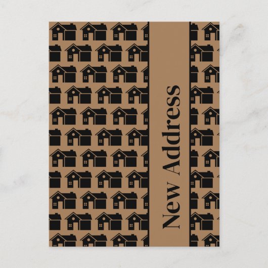 Neue Adresse Neue Zuhause-Muster-Anzeige Postkarte (Vorderseite)
