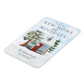 Neue Adresse Neuer Zuhause Feiertag Magnet (Linke Seite)