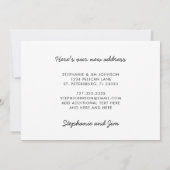 Neue Adresse Niedlich Pinguin Florida Beach Fun Mo Ankündigung (Rückseite)