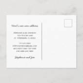 Neue Adresse Niedlich Pinguin Florida Beach Moving Ankündigungspostkarte (Rückseite)