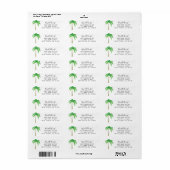 Neue Adresse Palmen-Rücksendeadresse (Vorne)