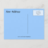 Neue Adresse Postkarte (Rückseite)