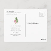 neue Adresse Postkarte (Rückseite)