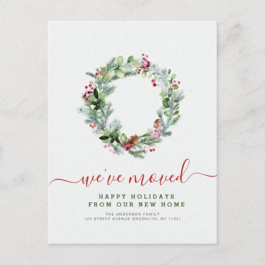 neue Adresse Postkarte (Vorderseite)