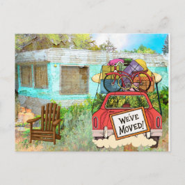 Neue Adresse Postkarte