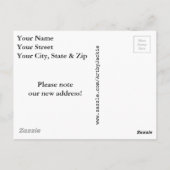 Neue Adresse Postkarte (Rückseite)