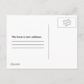 Neue Adresse Postkarte (Rückseite)