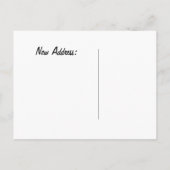 Neue Adresse Postkarte (Rückseite)