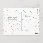 Neue Adresse Postkarte (Rückseite)