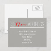 neue Adresse Postkarte (Vorne/Hinten)