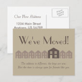 Neue Adresse Postkarte (Vorne/Hinten)