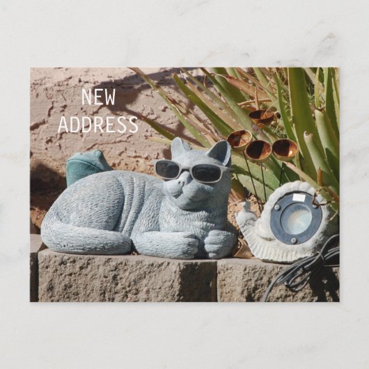 Neue Adresse Postkarte (Vorderseite)
