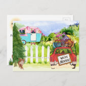 Neue Adresse Postkarte (Vorne/Hinten)