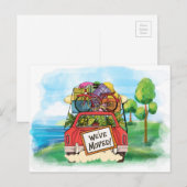 Neue Adresse Postkarte (Vorne/Hinten)