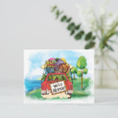 Neue Adresse Postkarte (Stehend Vorderseite)