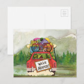 Neue Adresse Postkarte (Vorne/Hinten)