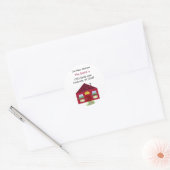 Neue Adresse Runder Aufkleber (Umschlag)