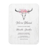 Neue Adresse Rustikale Kuh Skull Boho Floral versc