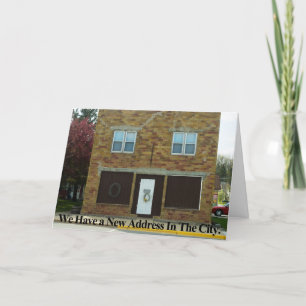 Neue Adresse Sonnige Änderung der Adresskarte Ankündigung