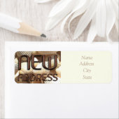 Neue Adresse Sonnige Muscheln Funny Bricks Text (Insitu)