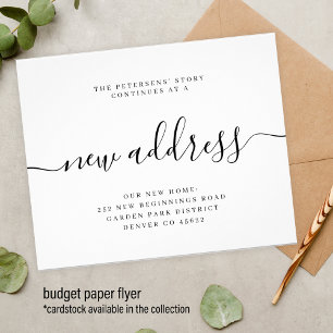 Neue Adresse - Umzug bekanntmachung modern Flyer