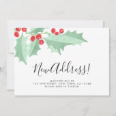 Neue Adresse Umzug Weihnachtskarte  Ankündigung (Vorderseite)