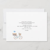 Neue Adresse Wasserfarben-Fahrrad bewegen Ankündigung (Rückseite)