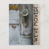 Neue Adresse "We ve Moved" Postkarte (Vorderseite)