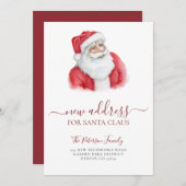 Neue Adresse Weihnachtsfeiertag verschoben Ankündigung (Vorne/Hinten)